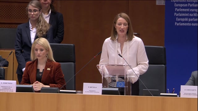 European Parliamentary Week 2026: Opening statements by Roberta METSOLA, EP President, and Annita DEMETRIOU, President of the House of Representatives of Cyprus